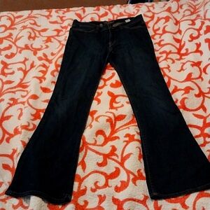 Lucky Brand dark wash flares